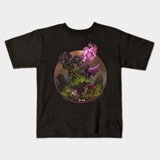 Necromancer Kitten (Halo + Inky McStapleFace Collaboration) Kids T-Shirt